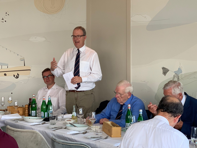 Foto: Axel Voss beim MAC Bonn Summer Lunch